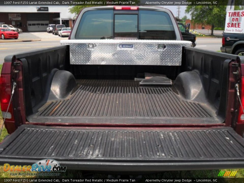 1997 Ford F150 Lariat Extended Cab Dark Toreador Red Metallic / Medium Prairie Tan Photo #14