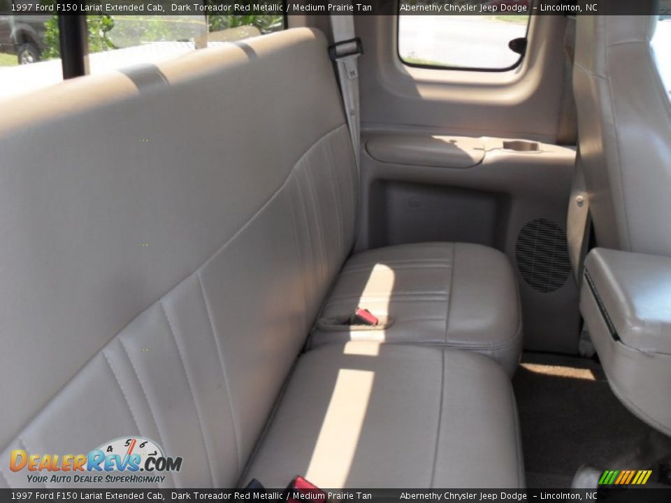 1997 Ford F150 Lariat Extended Cab Dark Toreador Red Metallic / Medium Prairie Tan Photo #15