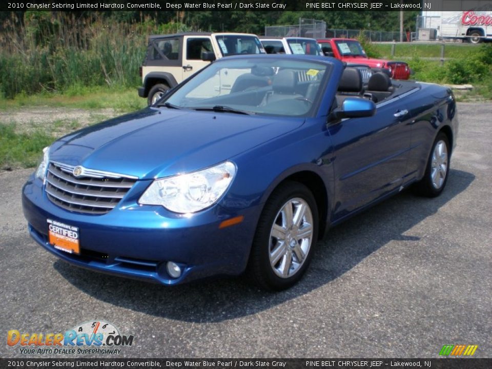 2010 Chrysler Sebring Limited Hardtop Convertible Deep Water Blue Pearl / Dark Slate Gray Photo #1