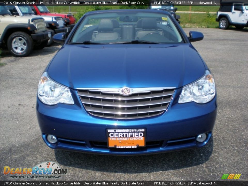 2010 Chrysler Sebring Limited Hardtop Convertible Deep Water Blue Pearl / Dark Slate Gray Photo #2