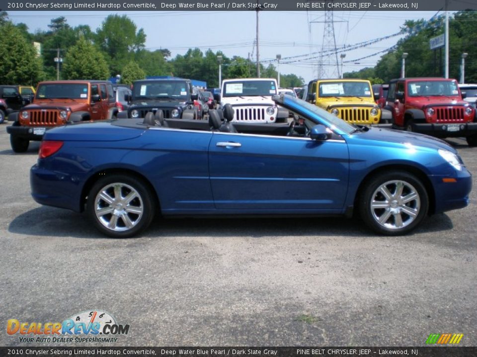 Deep Water Blue Pearl 2010 Chrysler Sebring Limited Hardtop Convertible Photo #4