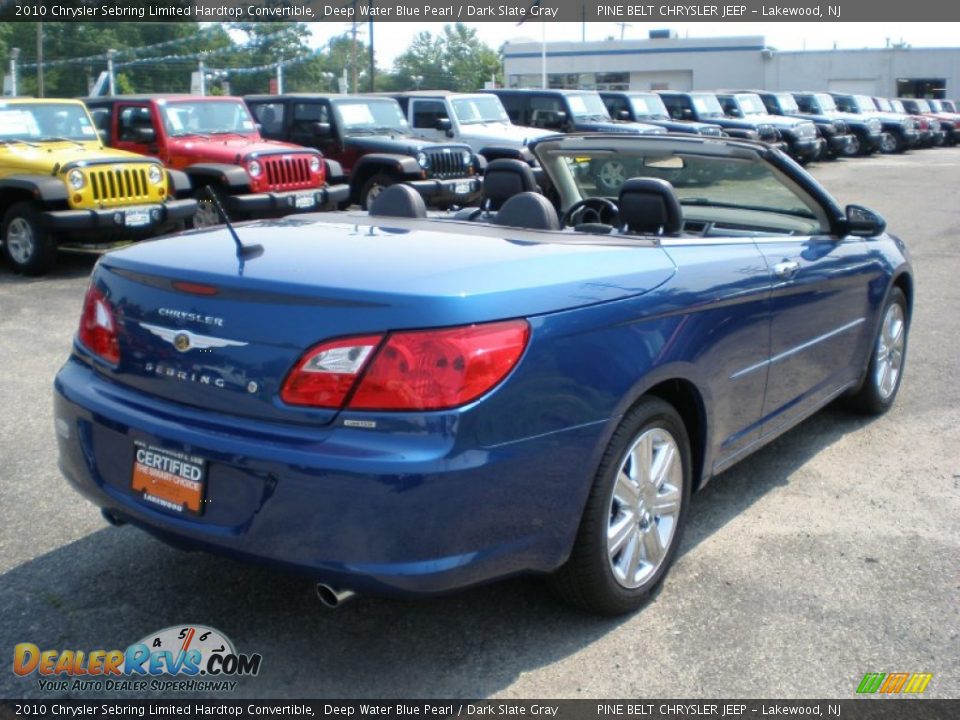 2010 Chrysler Sebring Limited Hardtop Convertible Deep Water Blue Pearl / Dark Slate Gray Photo #5