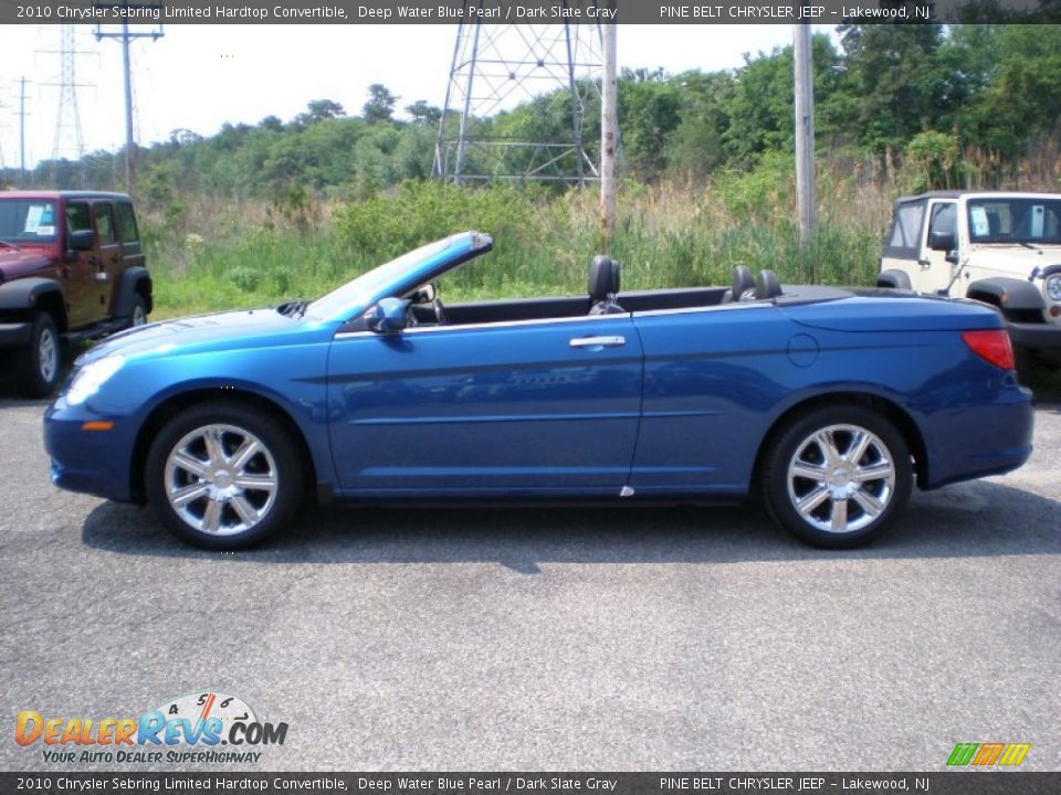 Deep Water Blue Pearl 2010 Chrysler Sebring Limited Hardtop Convertible Photo #8