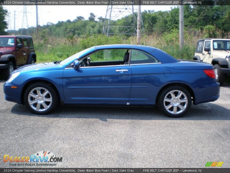 Deep Water Blue Pearl 2010 Chrysler Sebring Limited Hardtop Convertible Photo #9