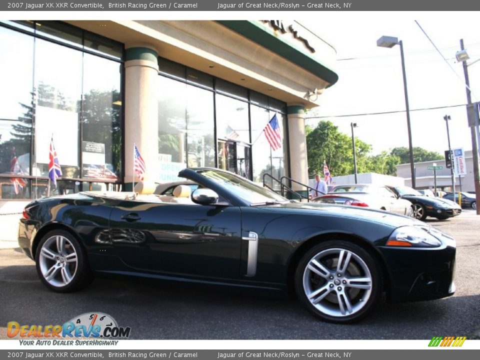 2007 Jaguar XK XKR Convertible British Racing Green / Caramel Photo #7