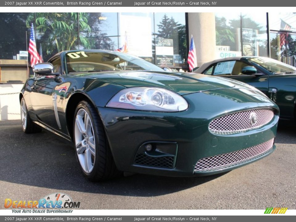 2007 Jaguar XK XKR Convertible British Racing Green / Caramel Photo #8