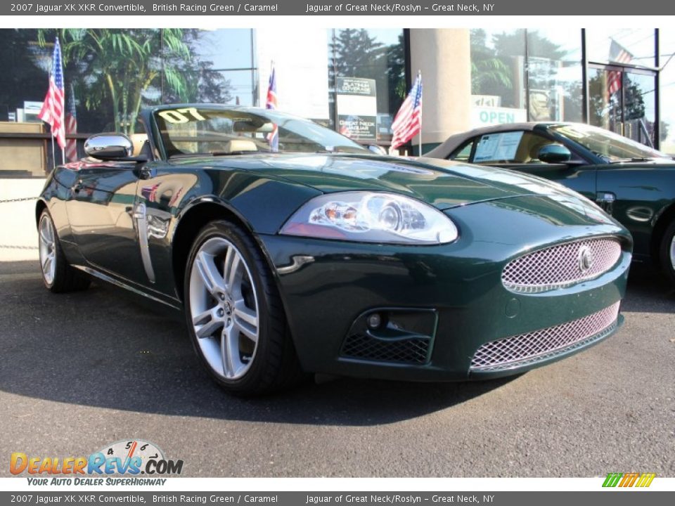 2007 Jaguar XK XKR Convertible British Racing Green / Caramel Photo #9