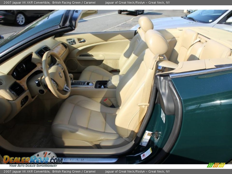 2007 Jaguar XK XKR Convertible British Racing Green / Caramel Photo #13