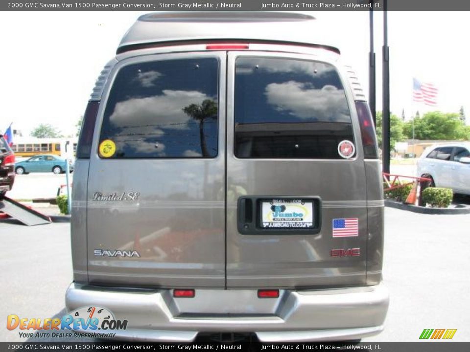 2000 GMC Savana Van 1500 Passenger Conversion Storm Gray Metallic / Neutral Photo #8