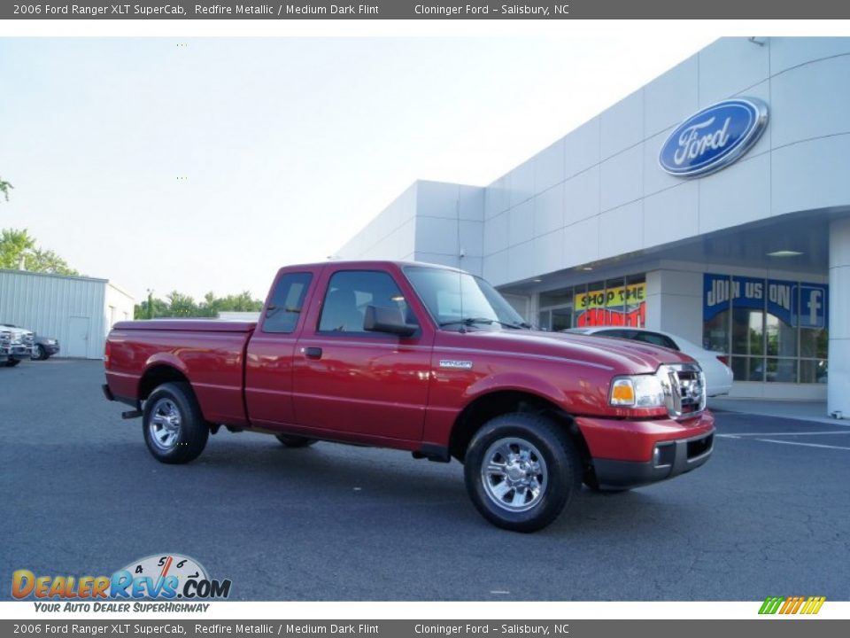 2006 Ford Ranger XLT SuperCab Redfire Metallic / Medium Dark Flint Photo #1