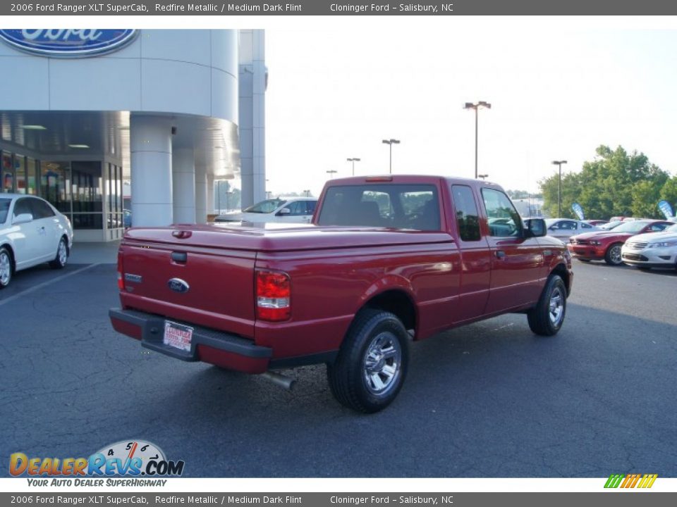 2006 Ford Ranger XLT SuperCab Redfire Metallic / Medium Dark Flint Photo #3