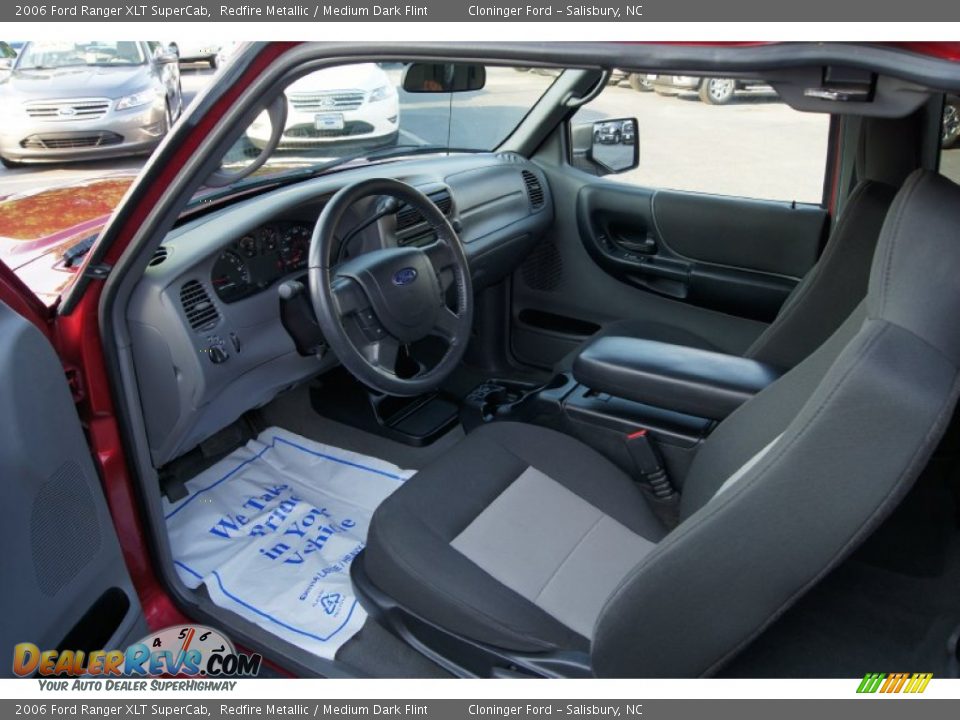 2006 Ford Ranger XLT SuperCab Redfire Metallic / Medium Dark Flint Photo #20