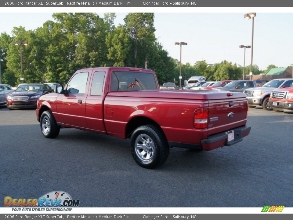 2006 Ford Ranger XLT SuperCab Redfire Metallic / Medium Dark Flint Photo #30