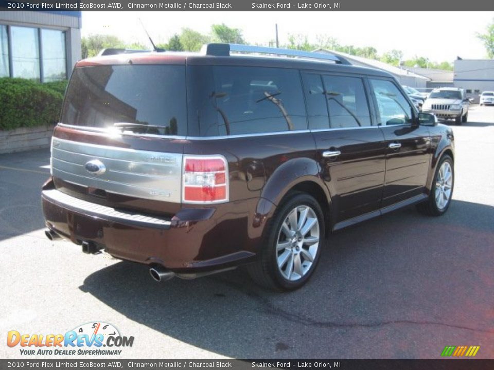 2010 Ford Flex Limited EcoBoost AWD Cinnamon Metallic / Charcoal Black Photo #9