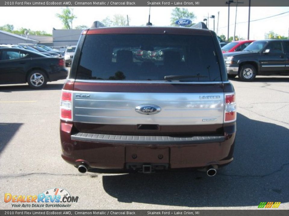 2010 Ford Flex Limited EcoBoost AWD Cinnamon Metallic / Charcoal Black Photo #10