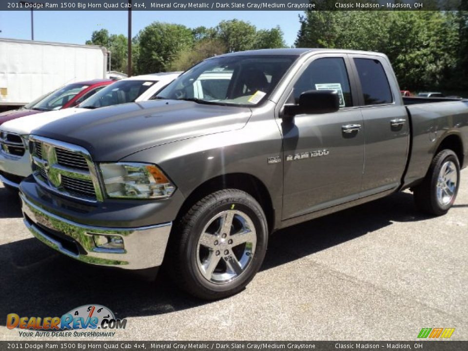 2011 Dodge Ram 1500 Big Horn Quad Cab 4x4 Mineral Gray Metallic / Dark Slate Gray/Medium Graystone Photo #1