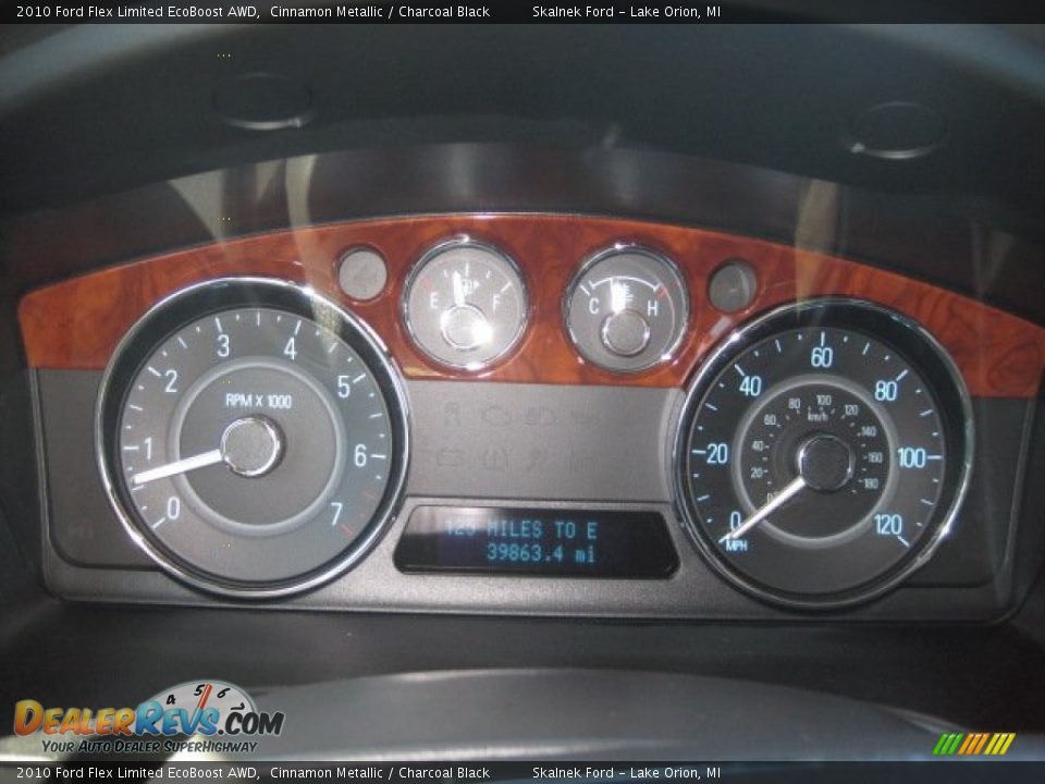 2010 Ford Flex Limited EcoBoost AWD Gauges Photo #27