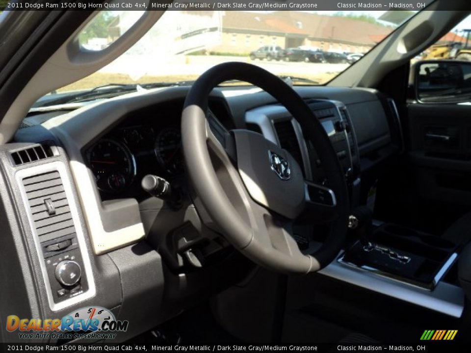 2011 Dodge Ram 1500 Big Horn Quad Cab 4x4 Mineral Gray Metallic / Dark Slate Gray/Medium Graystone Photo #7