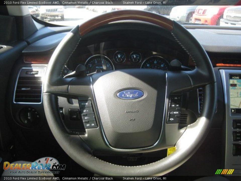 2010 Ford Flex Limited EcoBoost AWD Steering Wheel Photo #28