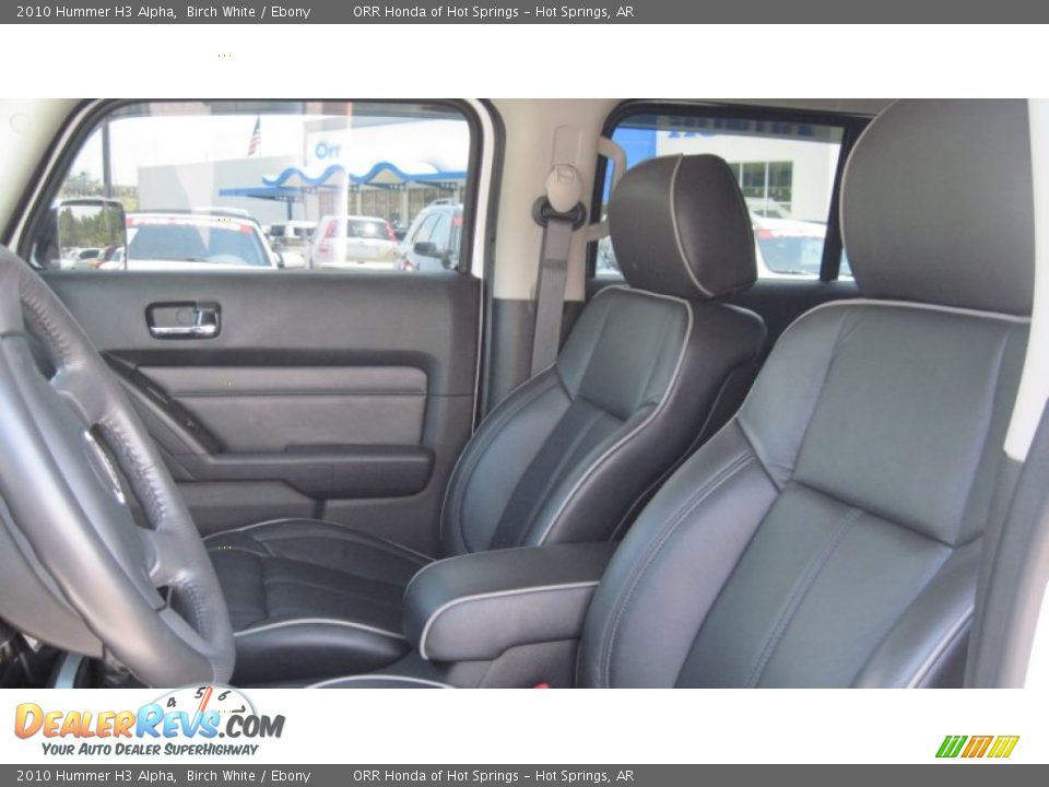 Ebony Interior - 2010 Hummer H3 Alpha Photo #11
