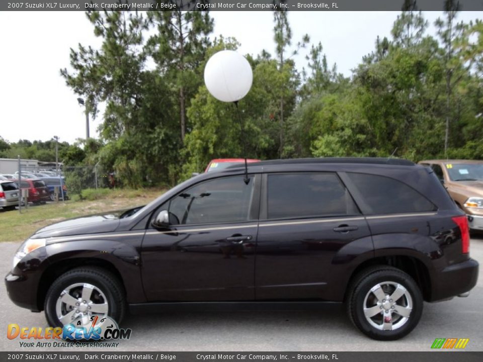 2007 Suzuki XL7 Luxury Dark Cranberry Metallic / Beige Photo #2