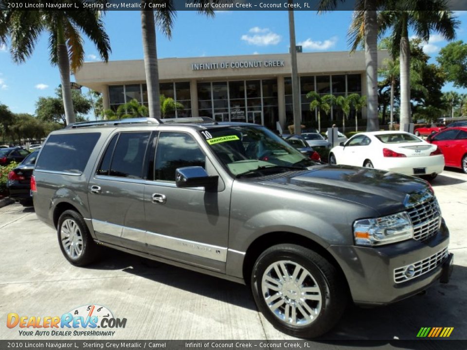 2010 Lincoln Navigator L Sterling Grey Metallic / Camel Photo #1