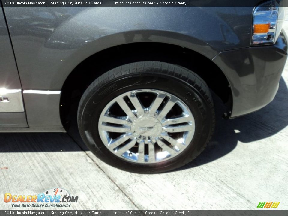 2010 Lincoln Navigator L Sterling Grey Metallic / Camel Photo #3
