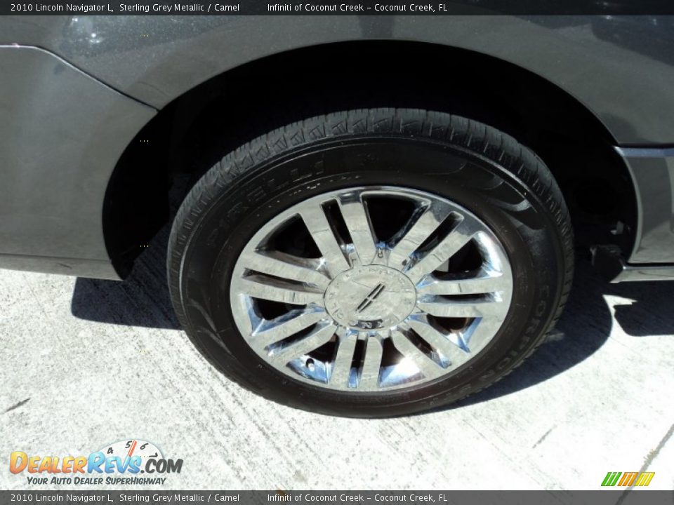 2010 Lincoln Navigator L Sterling Grey Metallic / Camel Photo #4