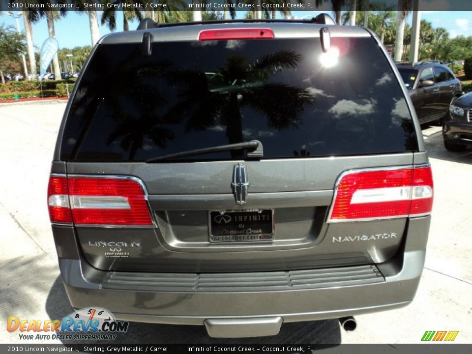 2010 Lincoln Navigator L Sterling Grey Metallic / Camel Photo #7