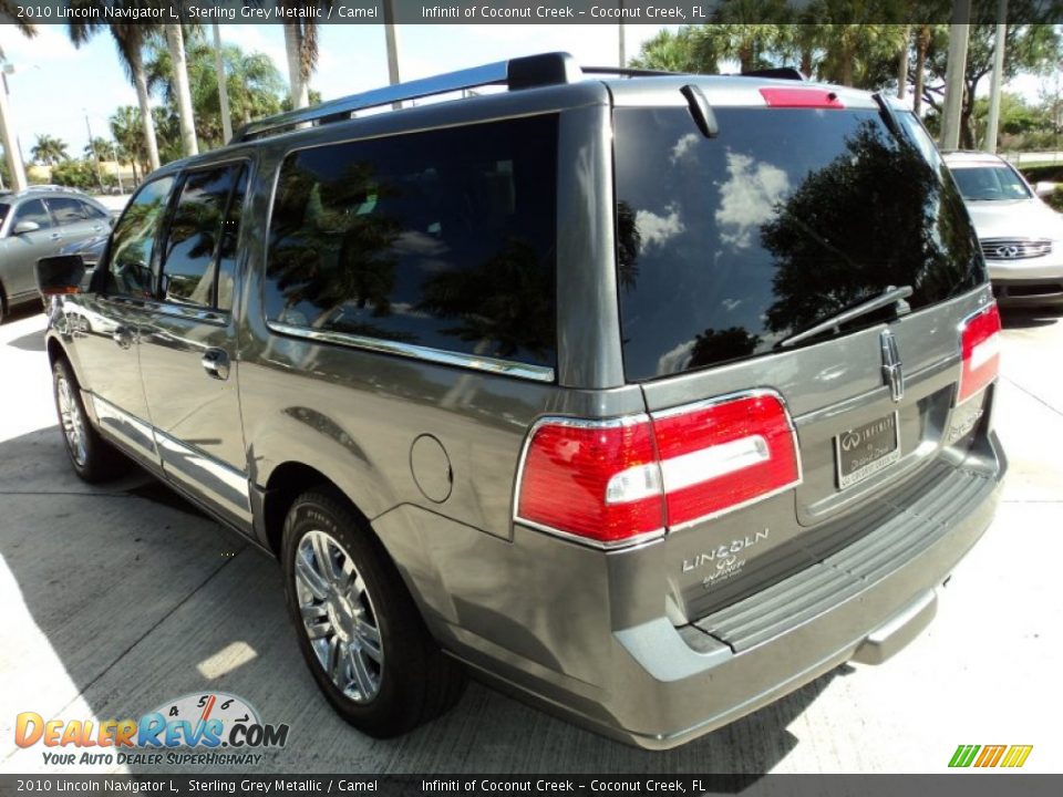 2010 Lincoln Navigator L Sterling Grey Metallic / Camel Photo #9