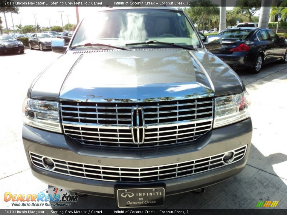 2010 Lincoln Navigator L Sterling Grey Metallic / Camel Photo #15
