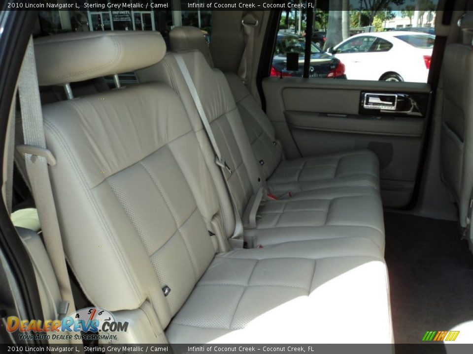2010 Lincoln Navigator L Sterling Grey Metallic / Camel Photo #22