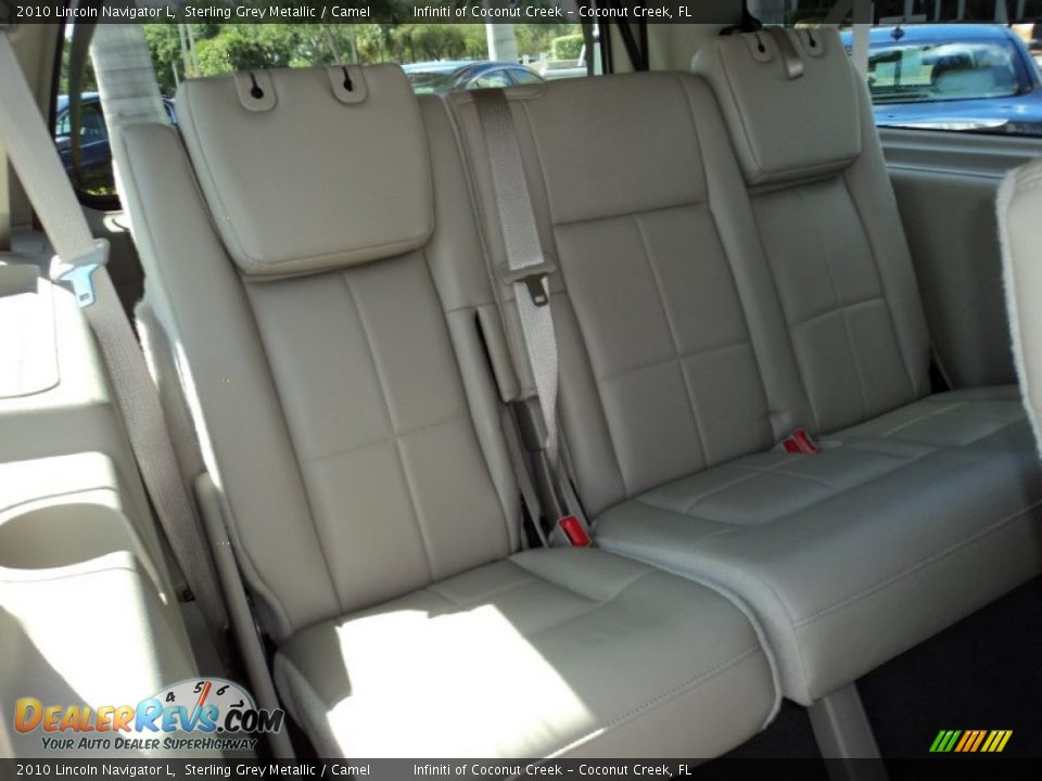2010 Lincoln Navigator L Sterling Grey Metallic / Camel Photo #24
