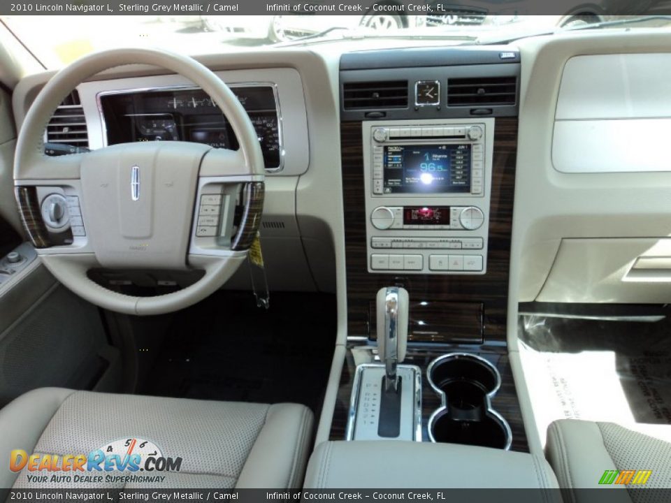2010 Lincoln Navigator L Sterling Grey Metallic / Camel Photo #25