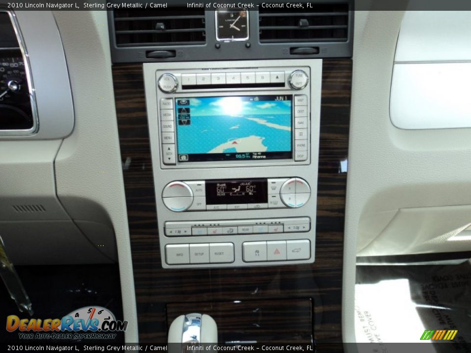 2010 Lincoln Navigator L Sterling Grey Metallic / Camel Photo #26