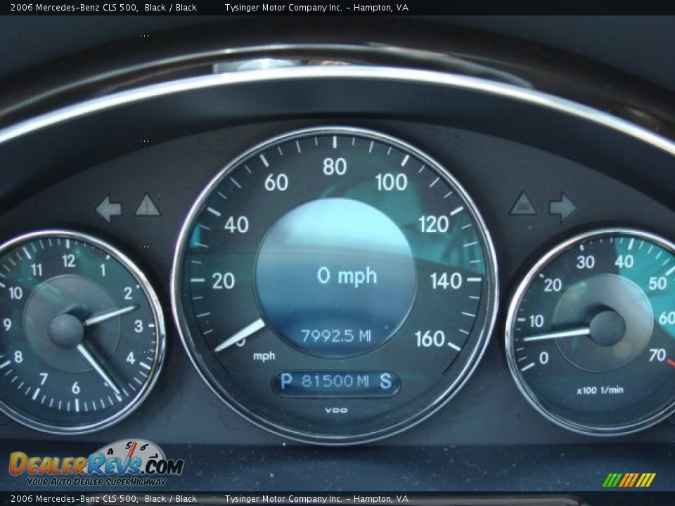 2006 Mercedes-Benz CLS 500 Black / Black Photo #15