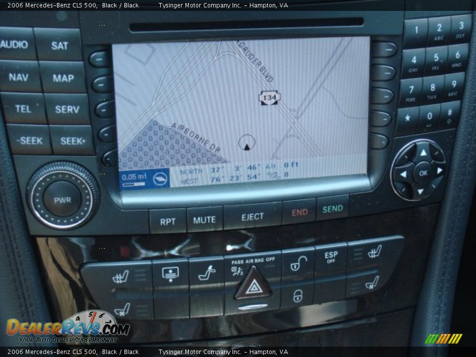 2006 Mercedes-Benz CLS 500 Black / Black Photo #17