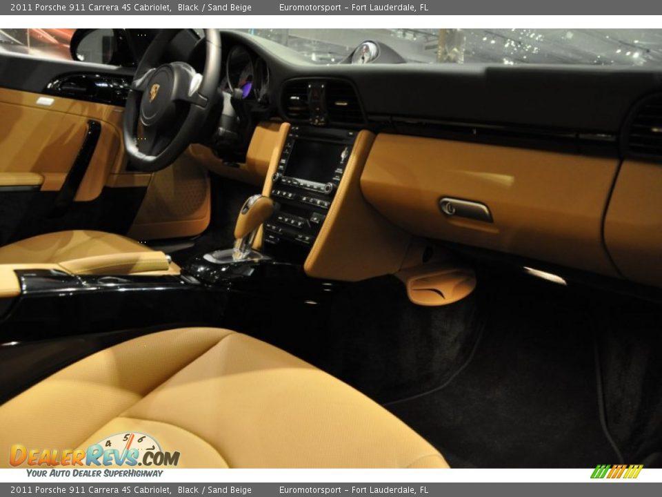 2011 Porsche 911 Carrera 4S Cabriolet Black / Sand Beige Photo #19