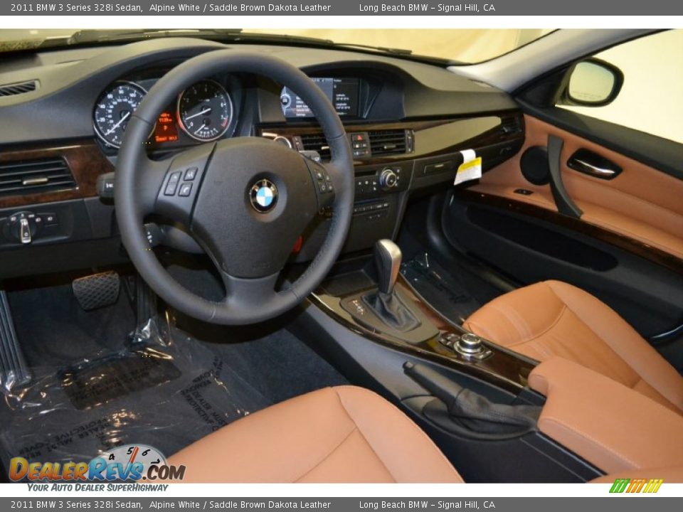 Saddle Brown Dakota Leather Interior 2011 Bmw 3 Series