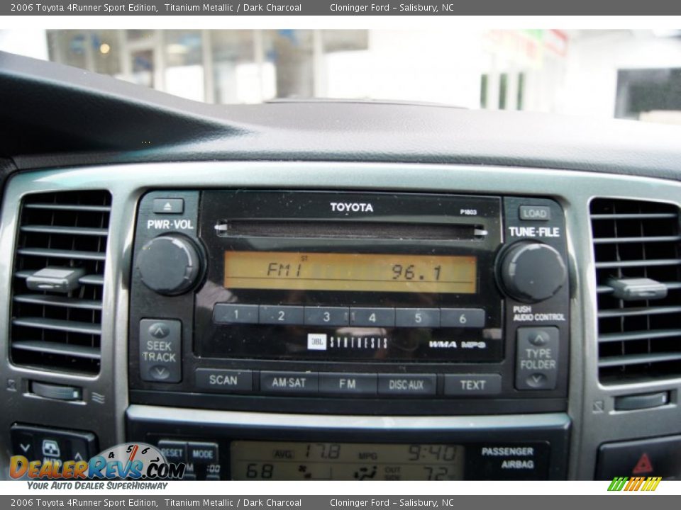 2006 Toyota 4Runner Sport Edition Titanium Metallic / Dark Charcoal Photo #36