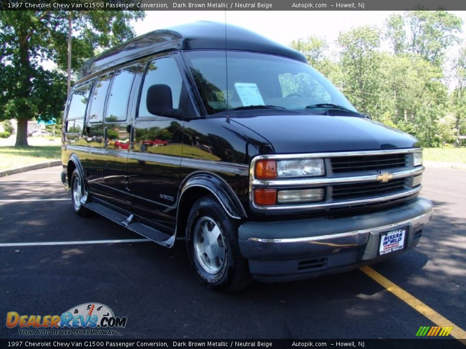 1997 Chevrolet Chevy Van G1500 Passenger Conversion Dark Brown Metallic / Neutral Beige Photo #3