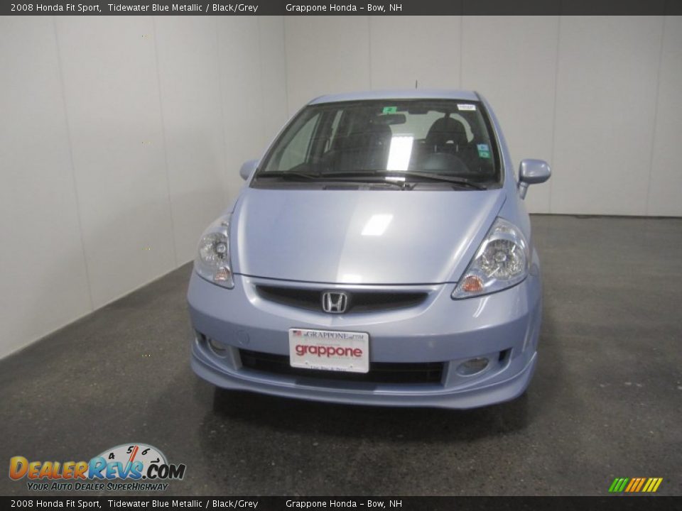 2008 Honda Fit Sport Tidewater Blue Metallic / Black/Grey Photo #2