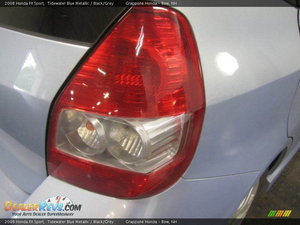 2008 Honda Fit Sport Tidewater Blue Metallic / Black/Grey Photo #14