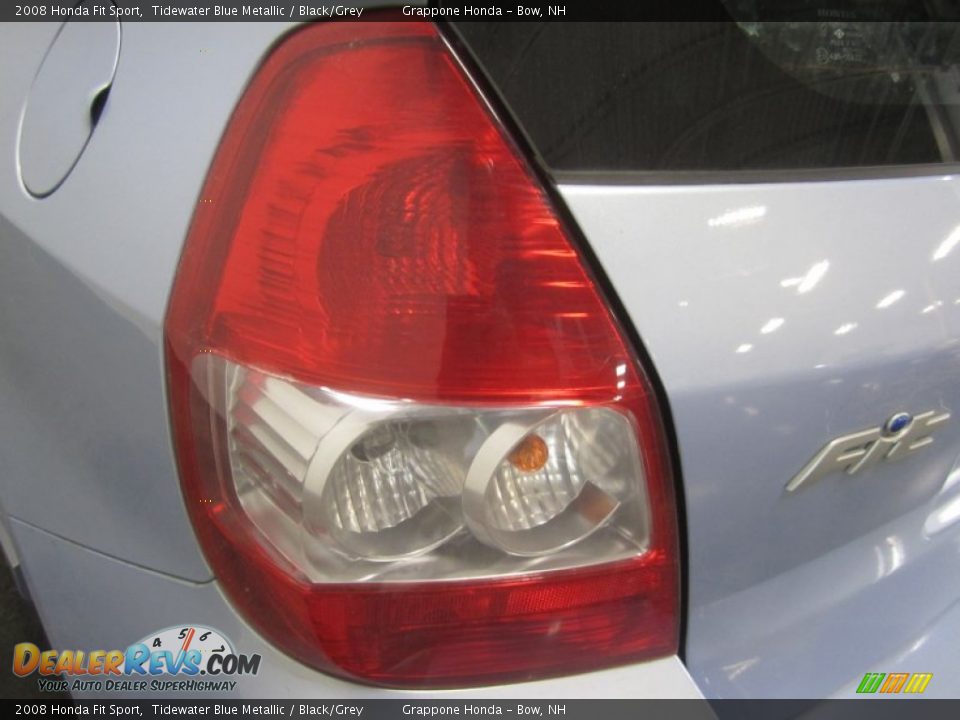2008 Honda Fit Sport Tidewater Blue Metallic / Black/Grey Photo #15