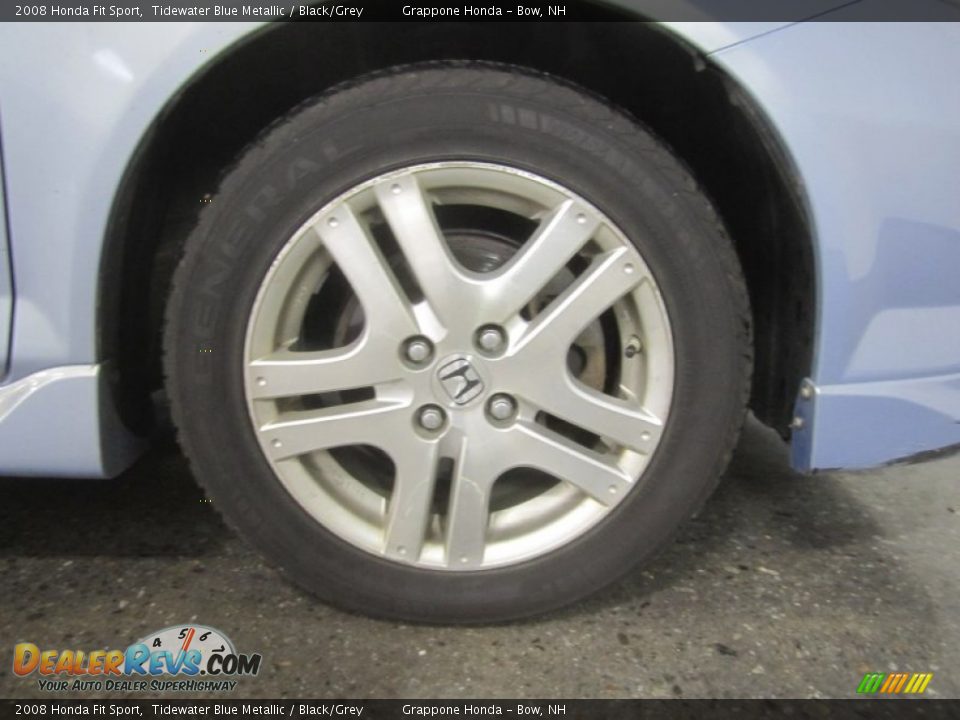 2008 Honda Fit Sport Tidewater Blue Metallic / Black/Grey Photo #17