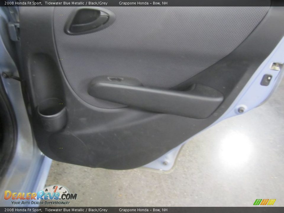 2008 Honda Fit Sport Tidewater Blue Metallic / Black/Grey Photo #19