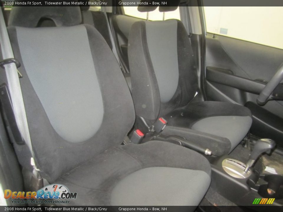 2008 Honda Fit Sport Tidewater Blue Metallic / Black/Grey Photo #20