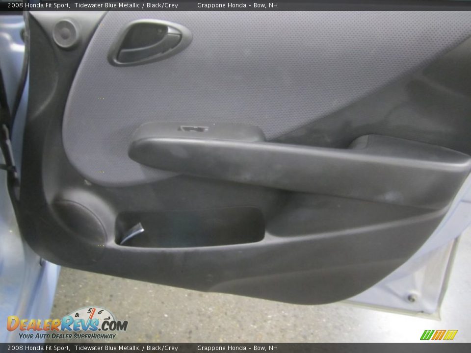 2008 Honda Fit Sport Tidewater Blue Metallic / Black/Grey Photo #21