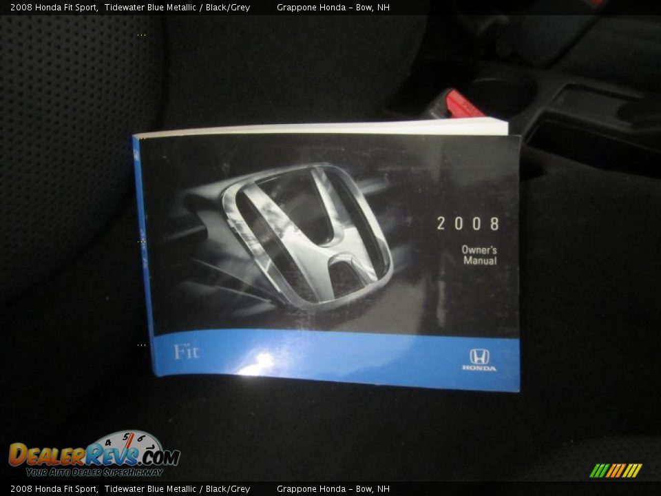 2008 Honda Fit Sport Tidewater Blue Metallic / Black/Grey Photo #22