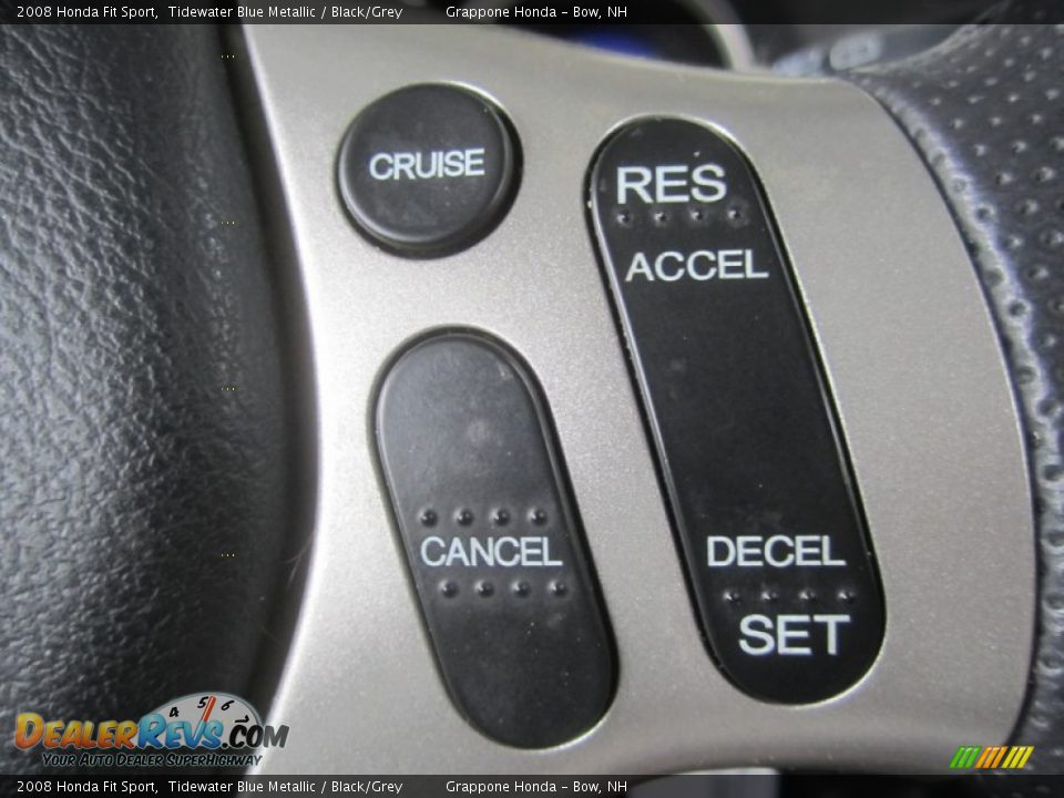 2008 Honda Fit Sport Tidewater Blue Metallic / Black/Grey Photo #26